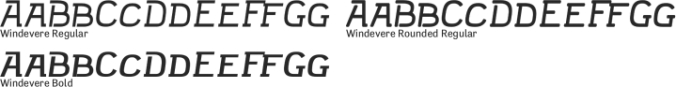 Windevere Rounded Font Preview