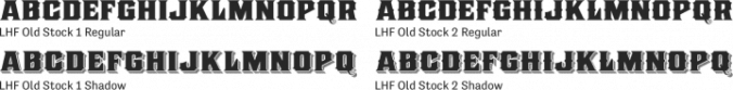 LHF Old Stock Font Preview