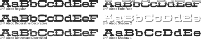LHF Aledo Font Preview