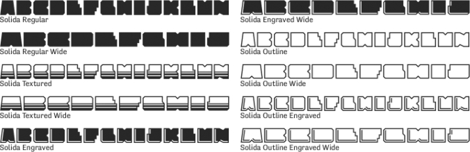 Solida Font Preview