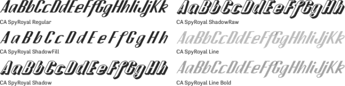 CA SpyRoyal Font Preview
