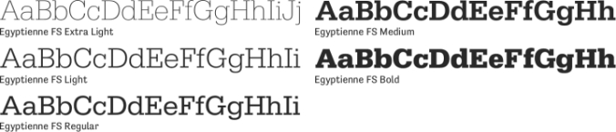 Egyptienne FS Font Preview