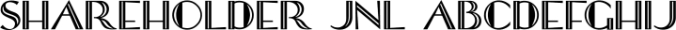 Shareholder JNL Font Preview