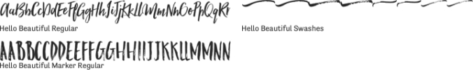 Hello Beautiful Font Preview