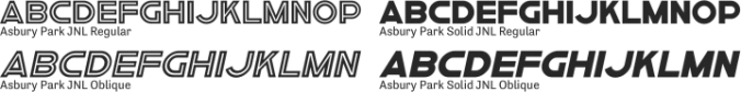 Asbury Park JNL Font Preview