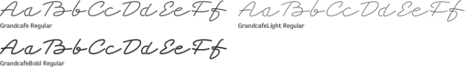 Grandcafe Font Preview