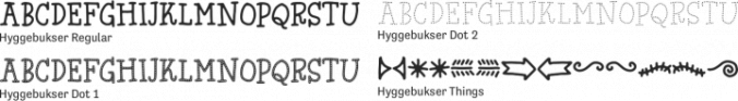 Hyggebukser font download