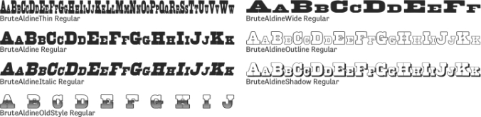BruteAldine Font Preview