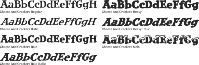 Cheese And Crackers Font Preview