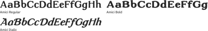 Amici Font Preview