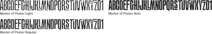 Master of Poster Font Preview