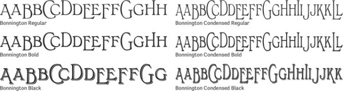 Bonnington Black font download