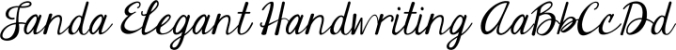 Janda Elegant Handwriting Font Preview