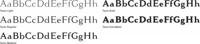 Tautz Font Preview