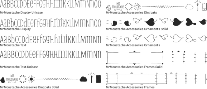 MrMoustache Font Preview