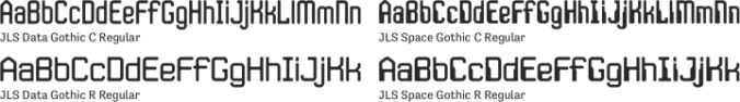 JLS Data Gothic Font Preview