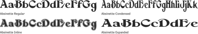 Absinette Font Preview
