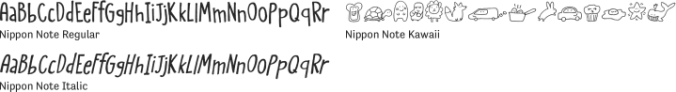 Nippon Note Font Preview