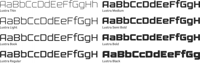 Lustra Font Preview