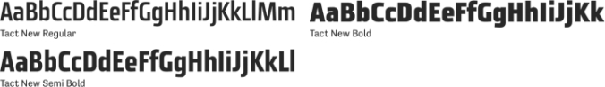 Tact New Font Preview