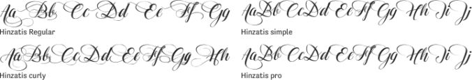 Hinzatis Font Preview