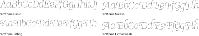 Sinffonia Font Preview
