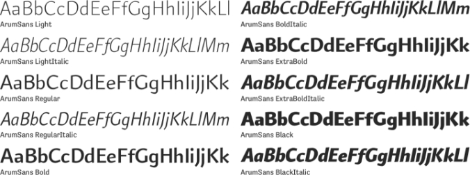 ArumSans font download