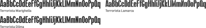 Terrorista Font Preview