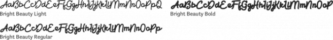 Bright Beauty Font Preview