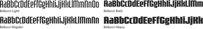 Bellucci Font Preview