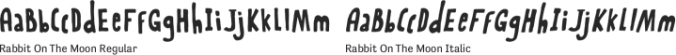 Rabbit On The Moon Font Preview