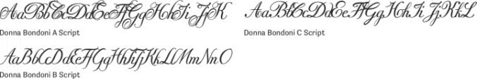 Donna Bondoni Font Preview