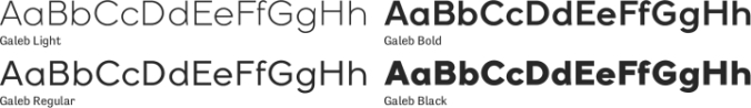 Galeb Font Preview