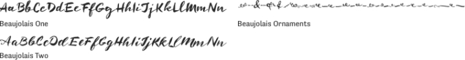 Beaujolais Font Preview