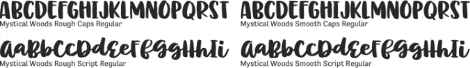 Mystical Woods Font Preview