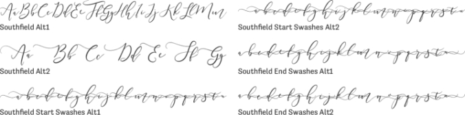 Southfield Font Preview