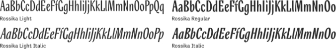 Rossika Font Preview