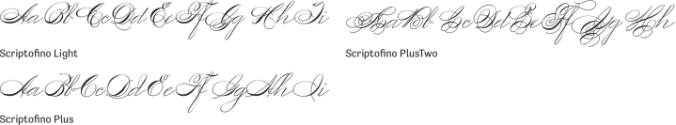 Scriptofino Font Preview