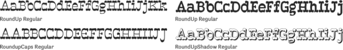RoundUp Font Preview