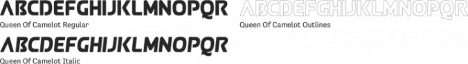 Queen Of Camelot Font Preview