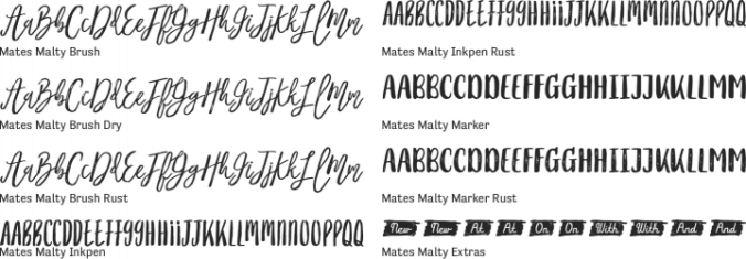 Mates Malty Font Preview