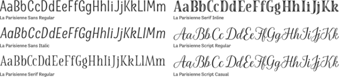 La Parisienne Font Preview