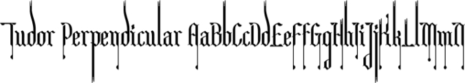 Tudor Perpendicular Font Preview