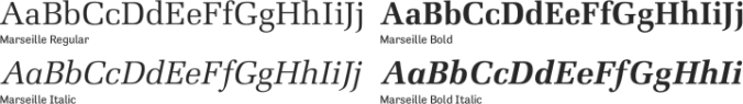 Marseille Font Preview