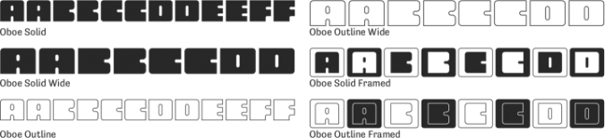 Oboe Font Preview