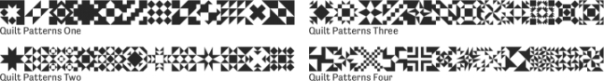 Quilt Patterns Font Preview
