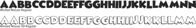 Wicked Mouse Font Preview