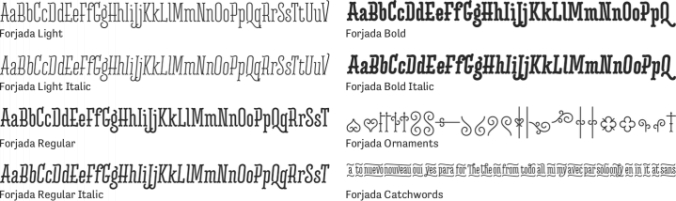 Forjada Font Preview