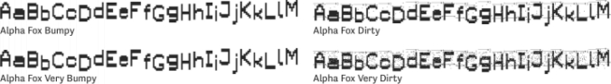 Alpha Fox Font Preview