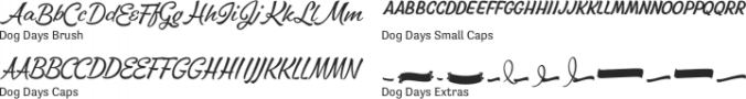 Dog Days Font Preview
